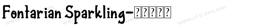 Fontarian Sparkling字体转换